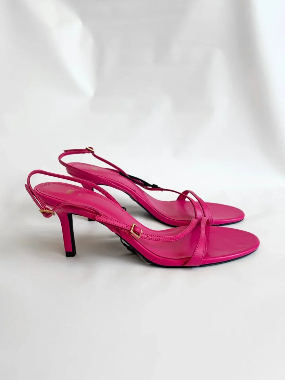 ZARA Leather High Heel Sandals 1316/910/060 EU 38/ US 7.5 - Picture 2 of 11